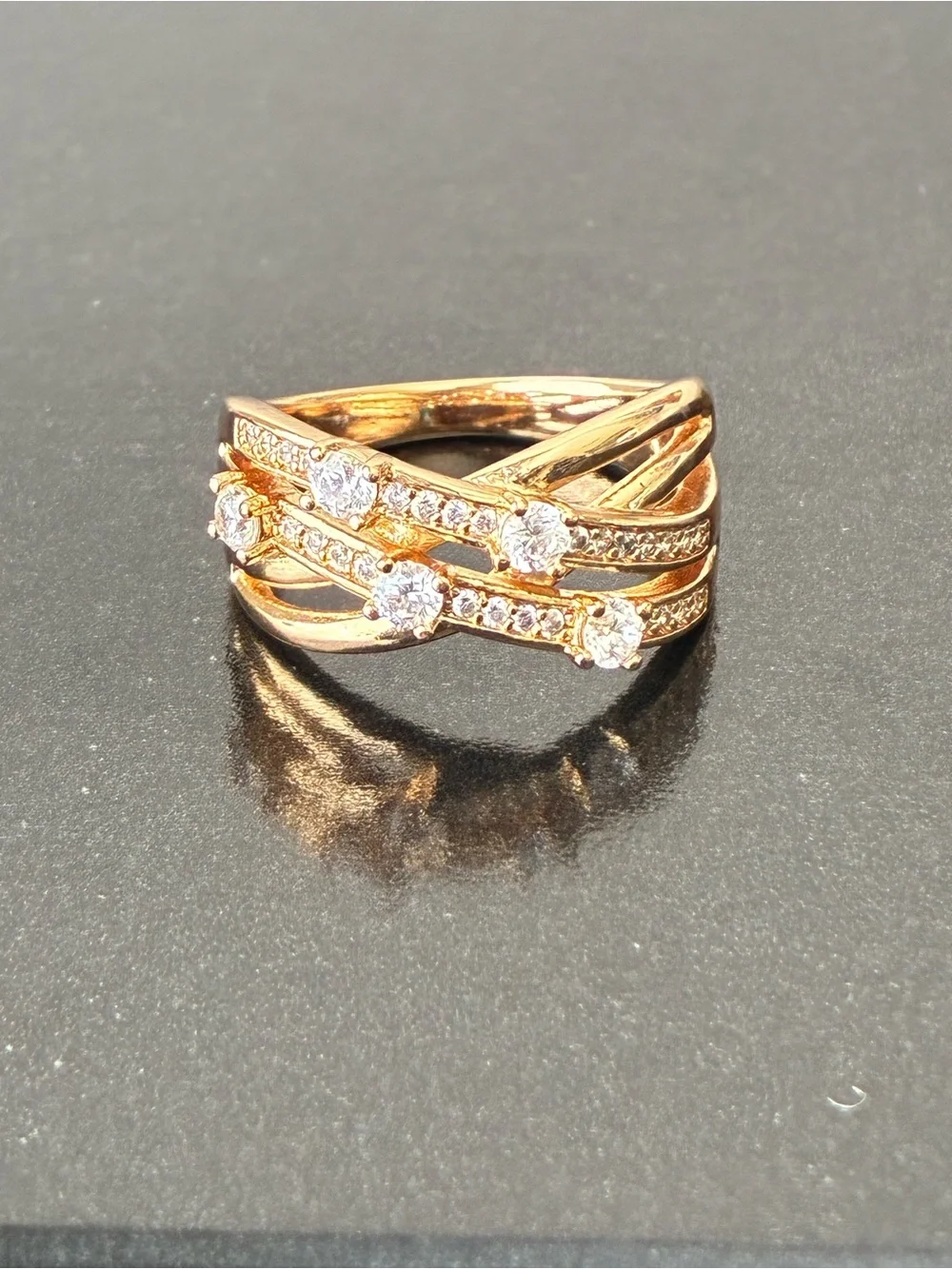 Gold Plated Ring Sz 7